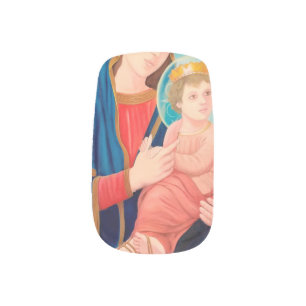 Our Lady of Perpetual Help Catholic Minx Nail Art
