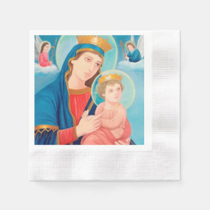 Our Lady of Perpetual Help Catholic Napkins