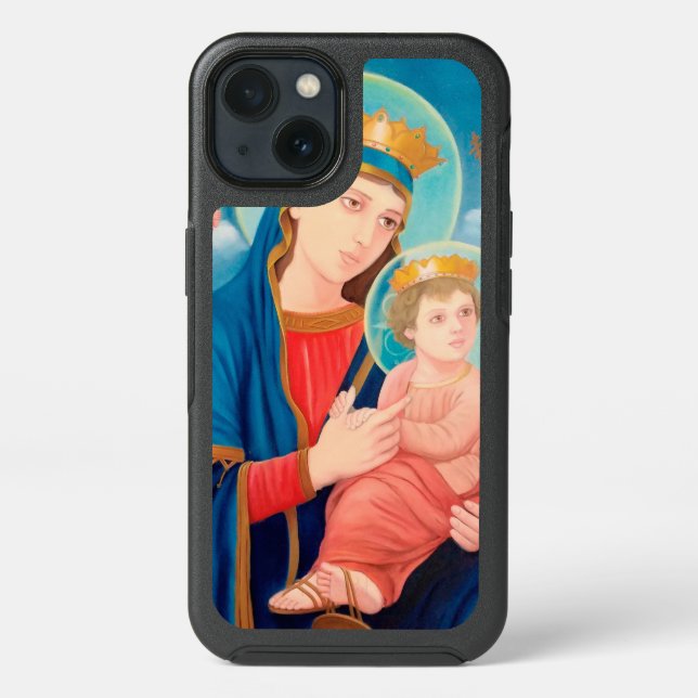 Our Lady of Perpetual Help Catholic Otterbox iPhone Case (Back)