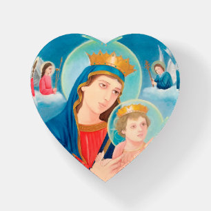 Our Lady of Perpetual Help Catholic Paperweight
