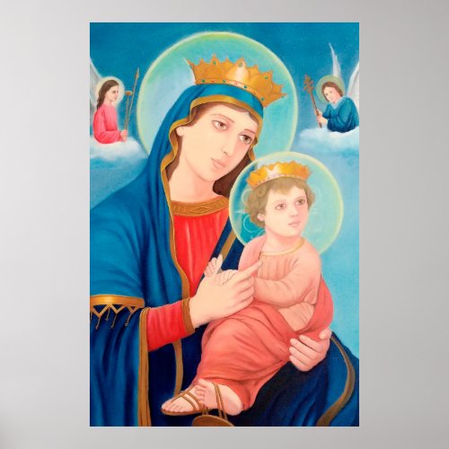 Our Lady of Perpetual Help Catholic Poster