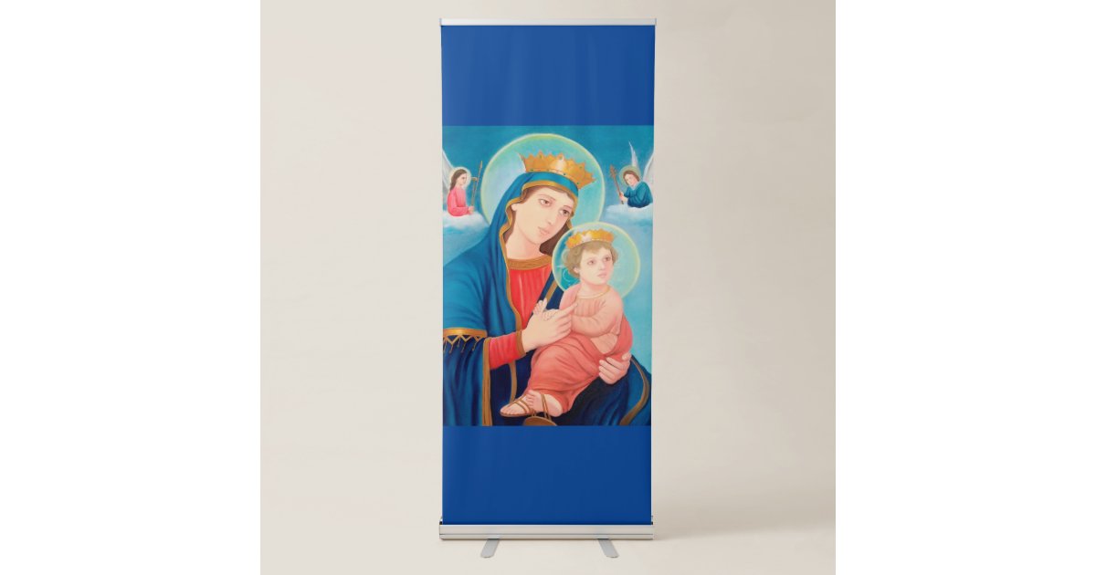 Our Lady of Perpetual Help Catholic Retractable Banner | Zazzle