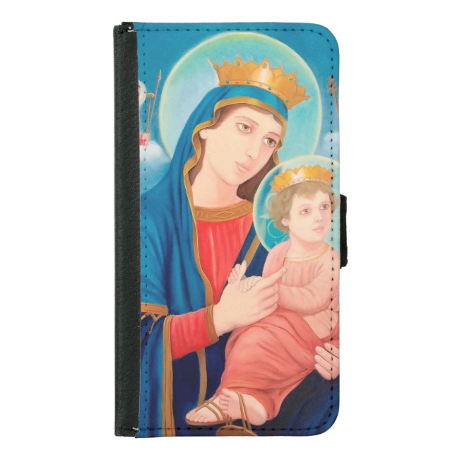 Our Lady of Perpetual Help Catholic Samsung Galaxy Wallet Case (Front)