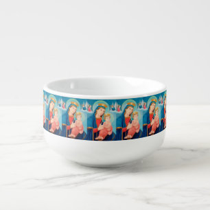 Our Lady of Perpetual Help Catholic Soup Mug