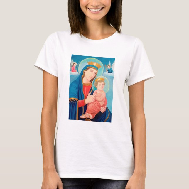 Our Lady of Perpetual Help Catholic T-Shirt (Front)