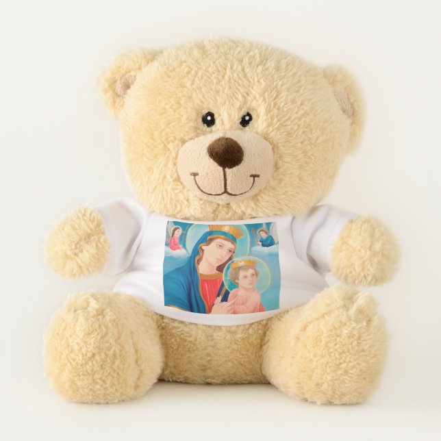 Our Lady of Perpetual Help Catholic Teddy Bear (Front)