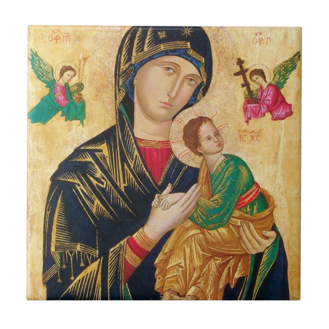 Our Lady Of Perpetual Help Ceramic Tile (Front)