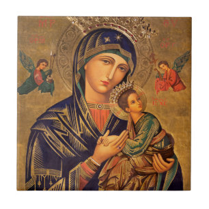 Our Lady Of Perpetual Help Ceramic Tile