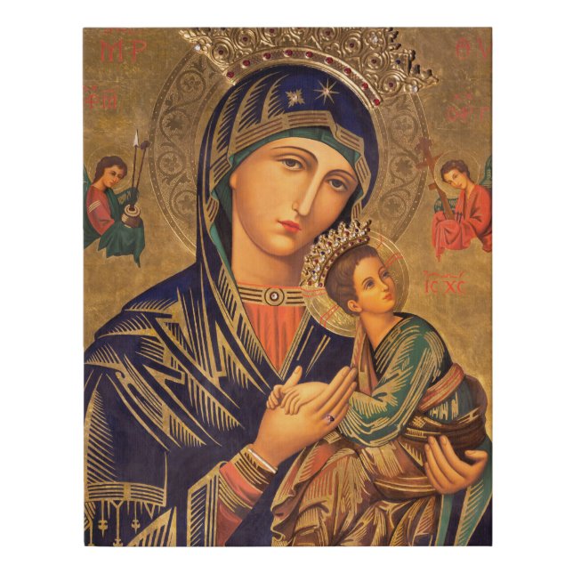 Our Lady Of Perpetual Help Faux Canvas Print (Front)
