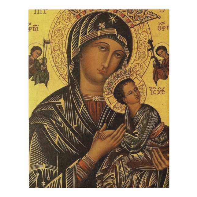 Our Lady Of Perpetual Help Faux Canvas Print (Front)