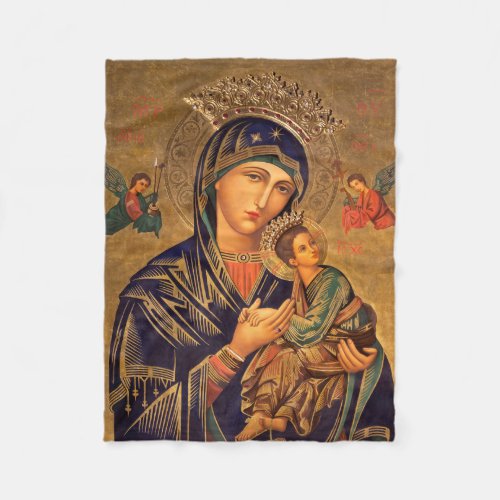 Our Lady Of Perpetual Help Fleece Blanket