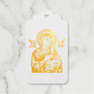 Our Lady of Perpetual Help  Foil Gift Tags