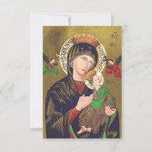 Our Lady of Perpetual Help Holy Card
