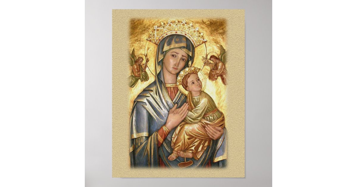 Our Lady of Perpetual Help Icon Poster | Zazzle