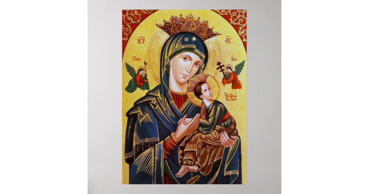 OUR LADY OF PERPETUAL HELP ICON POSTER | Zazzle