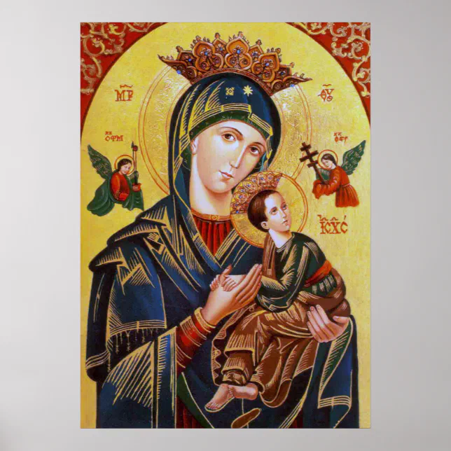 OUR LADY OF PERPETUAL HELP ICON POSTER | Zazzle