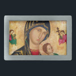 Our Lady of Perpetual Help Icon Virgin Mary Art Belt Buckle<br><div class="desc">Famous byzantine icon Vladimir Madonna and Child,  Our Lady of Perpetual Help</div>