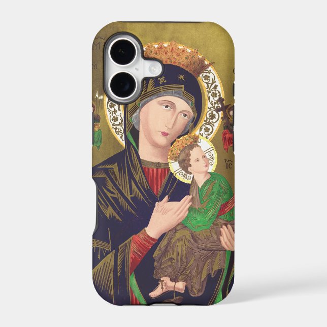 Our Lady of Perpetual Help Iphone Case (Back)