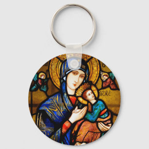 our lady of perpetual help keychain