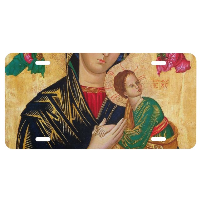 Our Lady of Perpetual Help License Plate (Front)