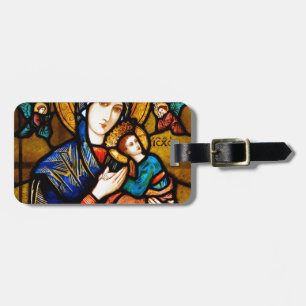 our lady of perpetual help luggage tag