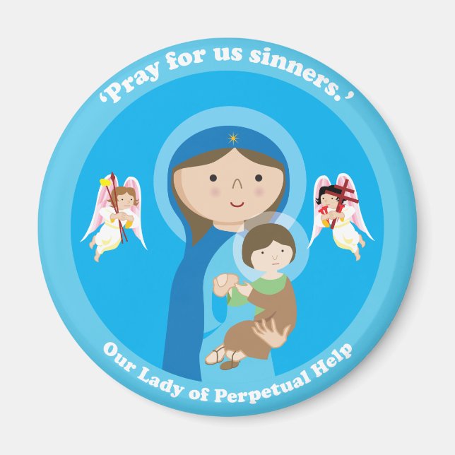 Our Lady of Perpetual Help Magnet (Front)