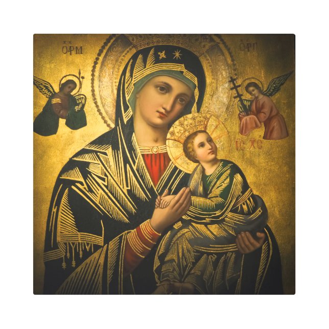 Our Lady of Perpetual Help Metal Print (Front)