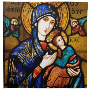 our lady of perpetual help napkin
