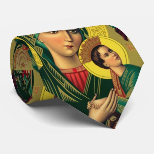 our lady of perpetual help  neck tie