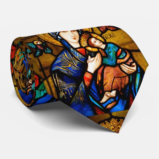 our lady of perpetual help neck tie (Rolled)
