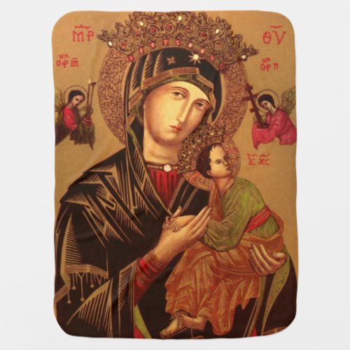Our Lady Of Perpetual Help Original Version Baby Blanket