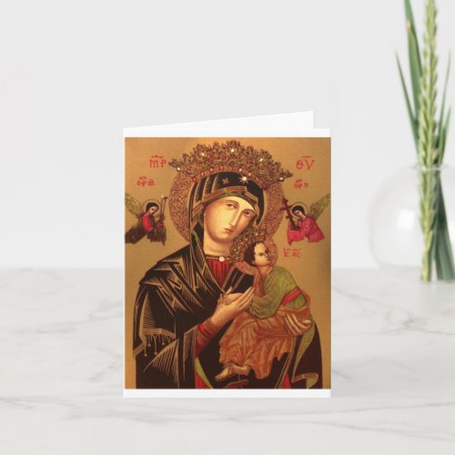Our Lady Of Perpetual Help Original Version Card
