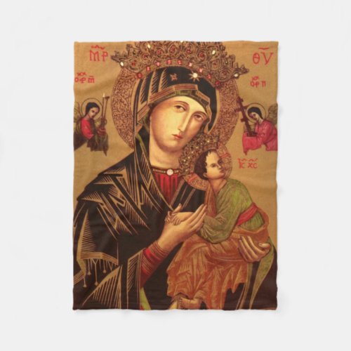 Our Lady Of Perpetual Help Original Version Fleece Blanket