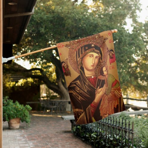 Our Lady Of Perpetual Help Original Version House Flag