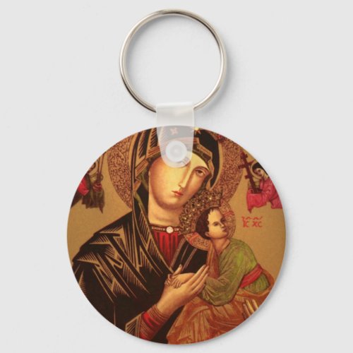 Our Lady Of Perpetual Help Original Version Keychain