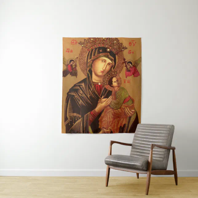 Our Lady Of Perpetual Help Original Version Tapestry | Zazzle