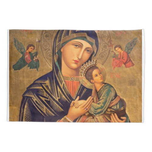 Our Lady Of Perpetual Help Pillow Case