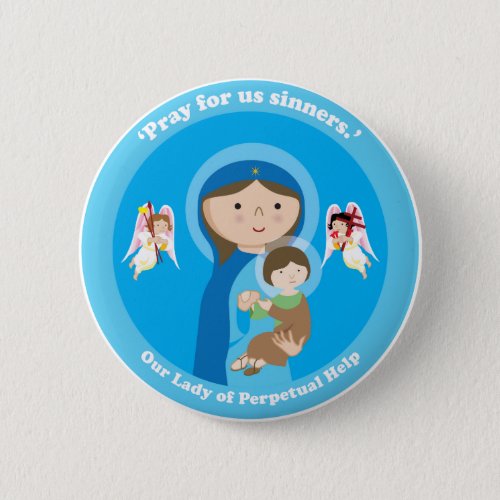 Our Lady of Perpetual Help Pinback Button