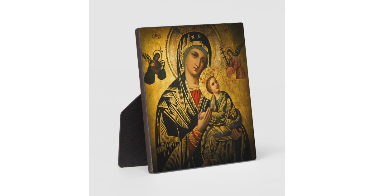 Our Lady of Perpetual Help Plaque | Zazzle
