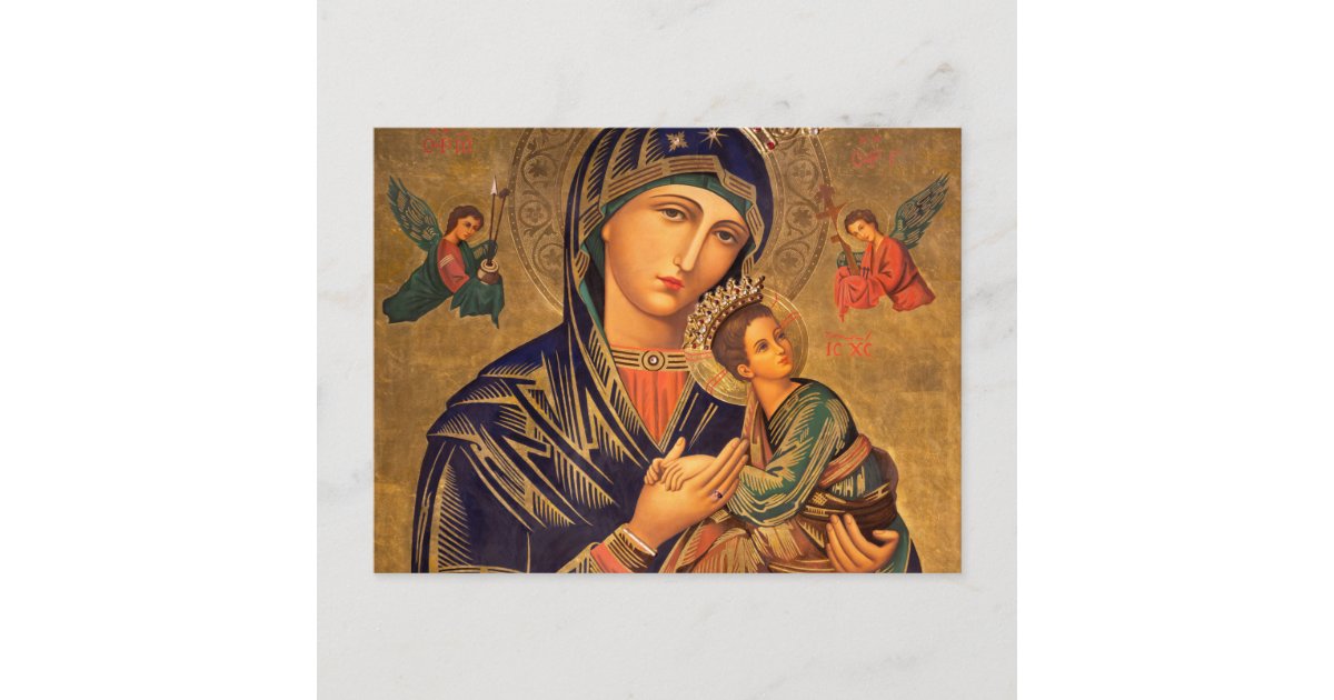 Our Lady Of Perpetual Help Postcard | Zazzle