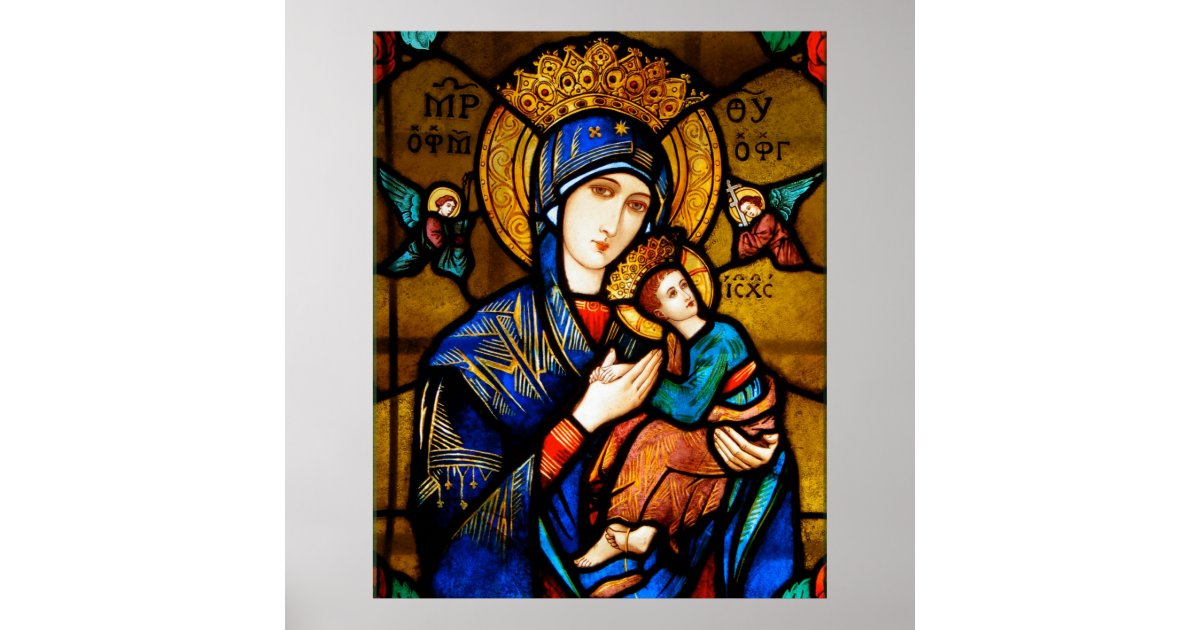 our lady of perpetual help poster | Zazzle