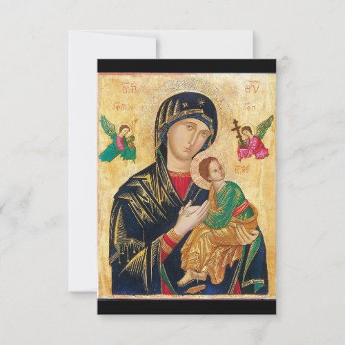 Our Lady of Perpetual Help Prayer Card
