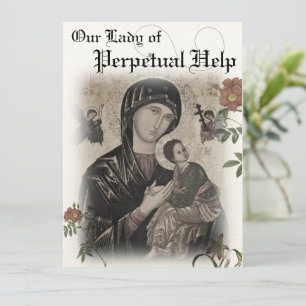 Our Lady of Perpetual Help Prayer Card