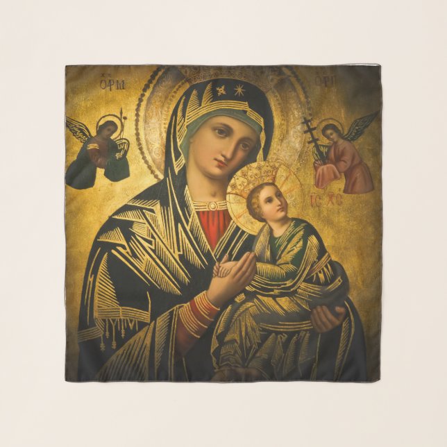 Our Lady of Perpetual Help Scarf (Front)