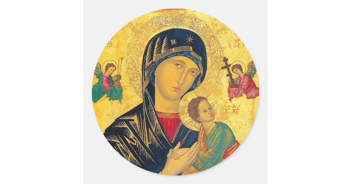 Our Lady of Perpetual Help Stickers | Zazzle