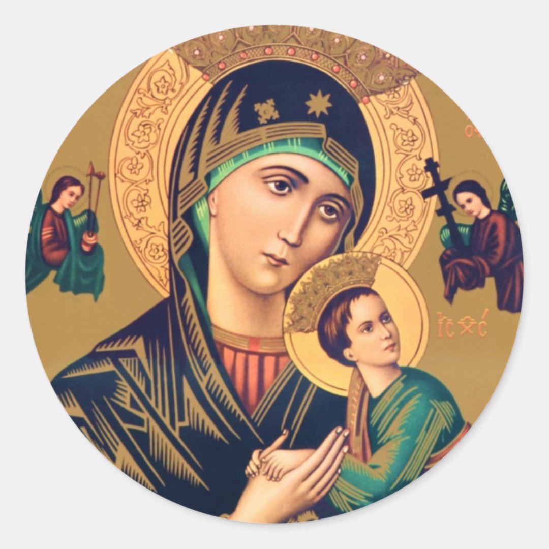 Our Lady of Perpetual Help Stickers | Zazzle