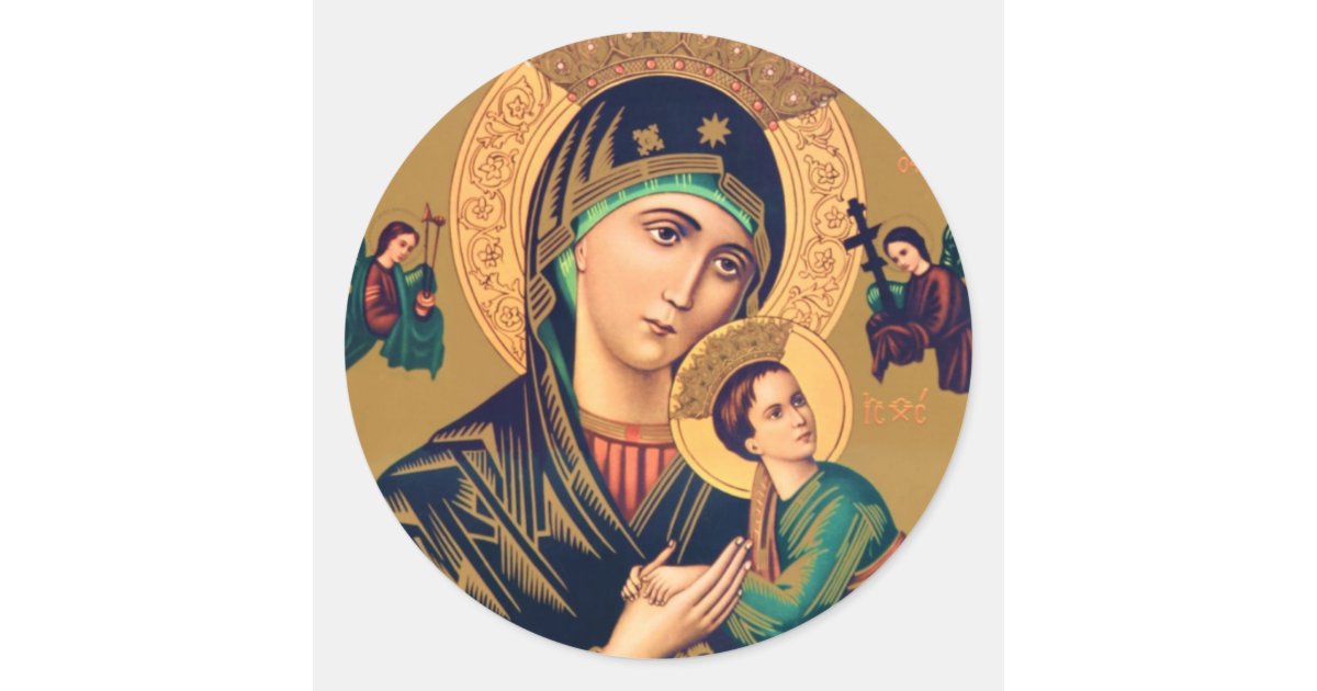 Our Lady of Perpetual Help Stickers | Zazzle