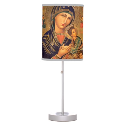 Our Lady Of Perpetual Help Table Lamp