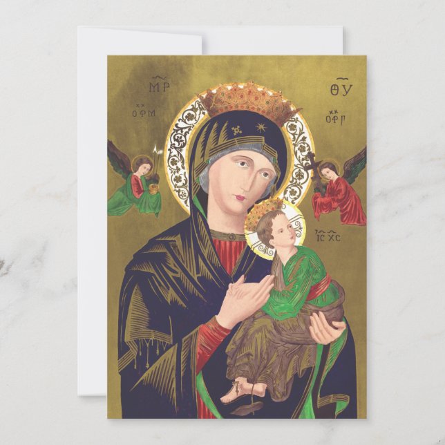 Our Lady of Perpetual Help Thank You Card (Front)