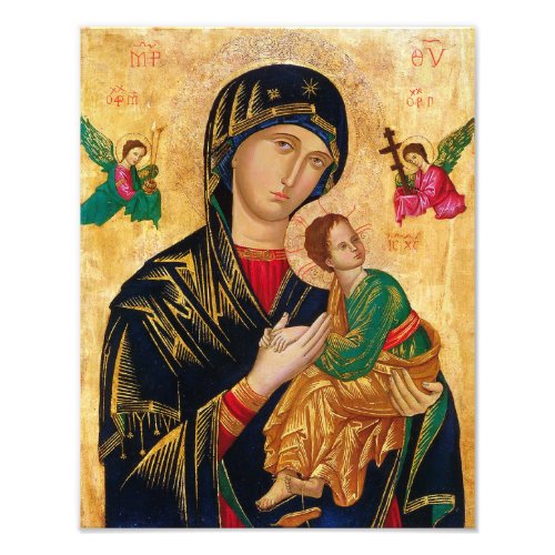 Our Lady of Perpetual help Virgin Mary Icon Russia Photo Print